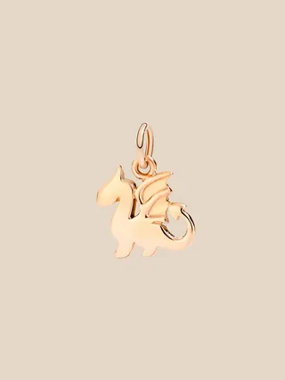 Dodo Dragon charm in 9 kt rose gold