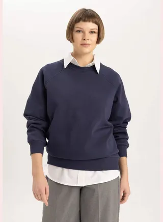 Basic Crew Neck Knitted Jumper