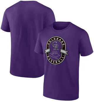 Men's Fanatics Branded Purple Colorado Rockies Iconic Glory Bound T-shirt