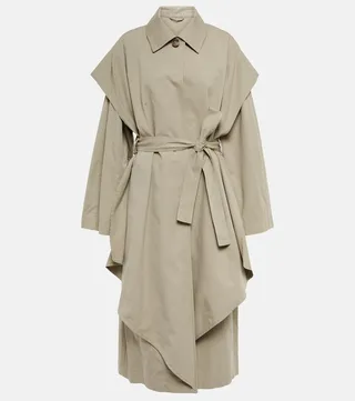 Cotton-blend trench coat