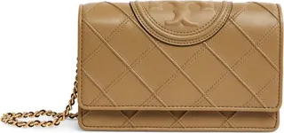Tory Burch Mini Leather Fleming Chain Bag