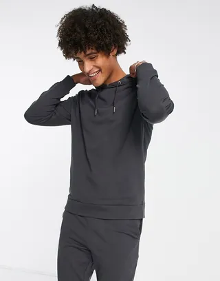 ASOS DESIGN lightweight skinny tracksuit in gray