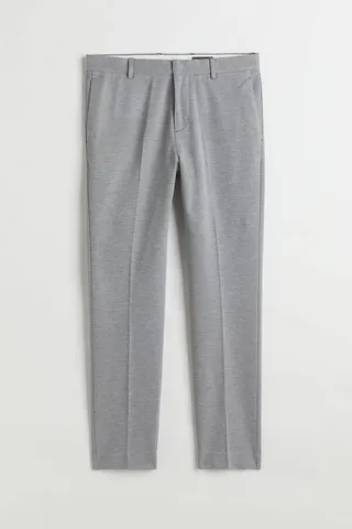 Slim Fit Jersey Suit Pants