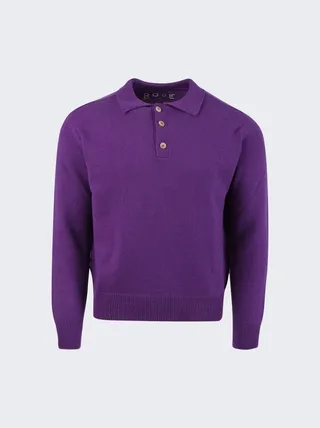 Cashmere Polo Turtle Neck Purple
