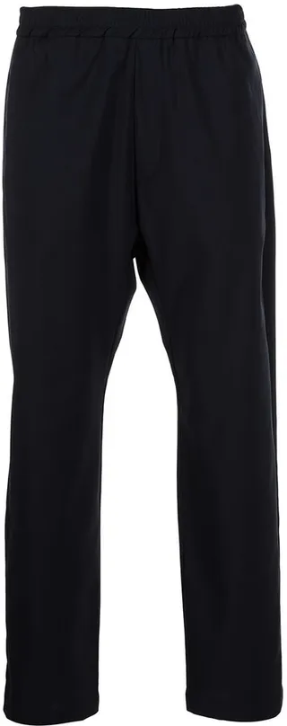 Mid-Rise Straight Leg Trousers