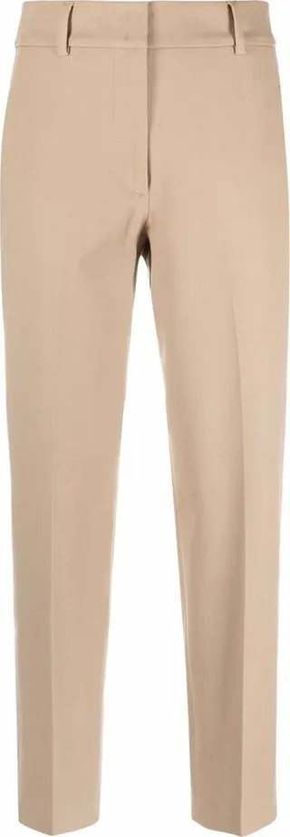 High-Waisted Cropped Trousers