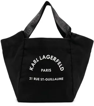 Logo Print Tote Bag