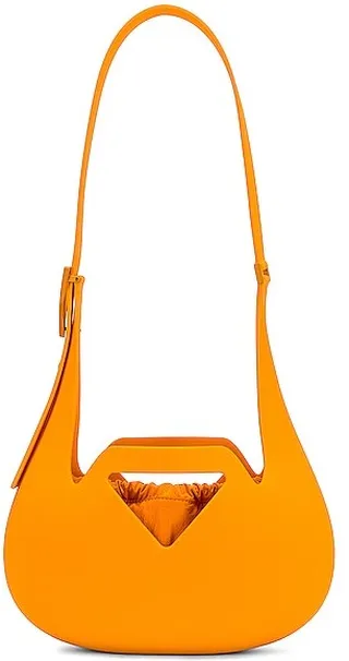 Bottega Veneta Small Moulded Shoulder Bag in Tangerine
