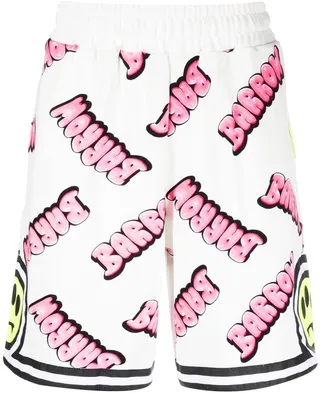 Logo-Print Cotton Shorts