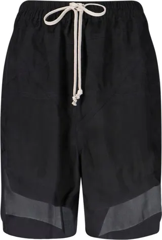 Rick Owens Drawstring Straight-Leg Shorts
