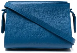 Grained-Leather Crossbody-Bag