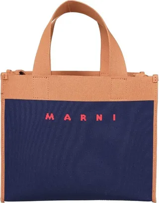 Marni Logo-Jacquard Small Tote Bag