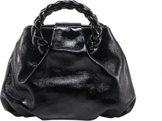 Hereu Bombon Crinkled Glossy Crossbody Bag