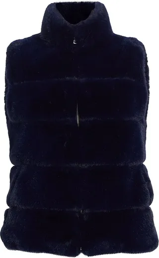 Roxanne Faux Fur & Faux Suede Vest