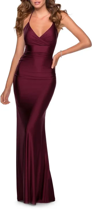 Strappy Back Trumpet Gown