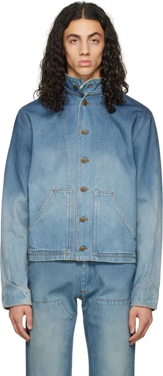Winnie New York Blue Faded Denim Jacket