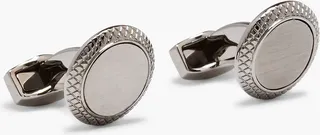Gunmetal-tone cufflinks