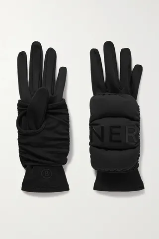Bogner - + 007 Touch Convertible Padded Tech-jersey Ski Gloves - Black