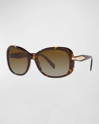 Gradient Rectangle Acetate Sunglasses