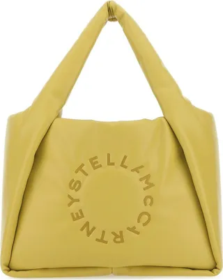 Logo Embroidered Puffy Tote Bag