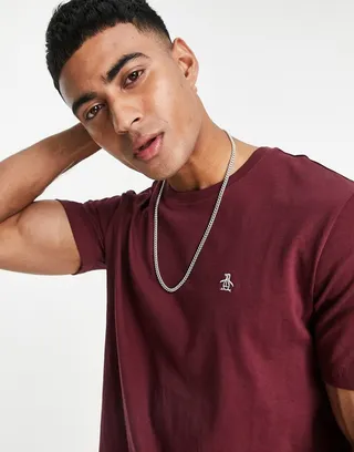 Original Penguin plain logo T-shirt