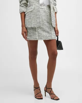 Mallorie Tweed Mini Skirt