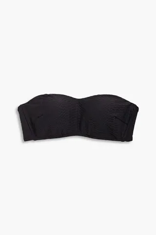 Cloqué bandeau bikini top