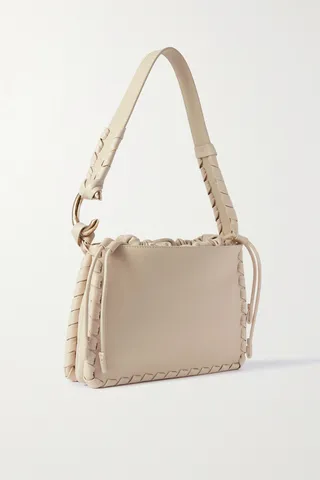 Chloé - Mate Small Whipstitched Leather Tote - Neutrals