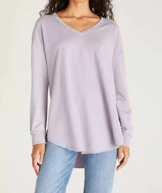 V-Neck Weekender in Lavender Ash