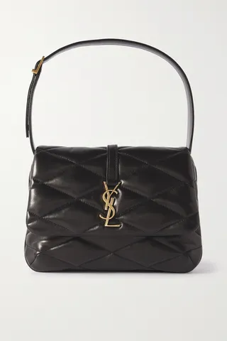 SAINT LAURENT - Le 57 Quilted Leather Shoulder Bag - Black