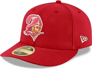 Men's New Era Red Tampa Bay Buccaneers Omaha Throwback Low Profile 59Fifty Fitted Hat