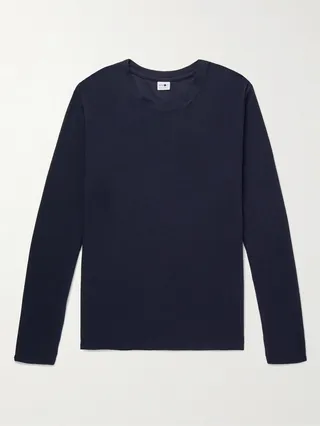 Clive Waffle-Knit Cotton and Modal-Blend T-Shirt