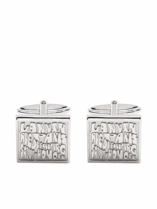 Engraved-Logo Cufflinks
