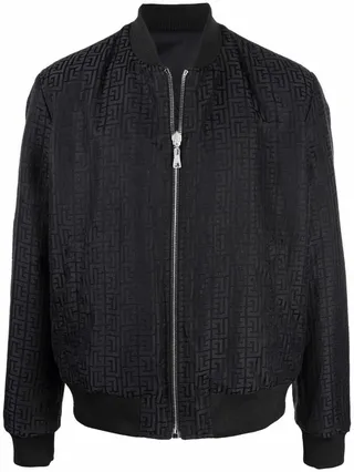 Logo-Print Bomber Jacket