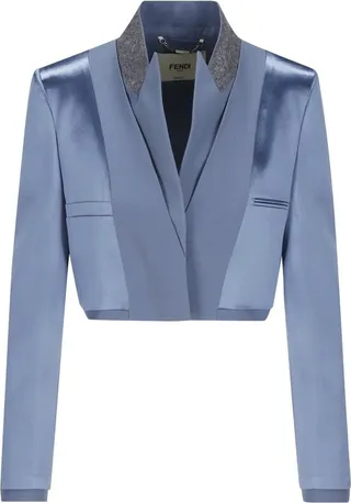 Fendi Tailored Cropped Suit Jacket