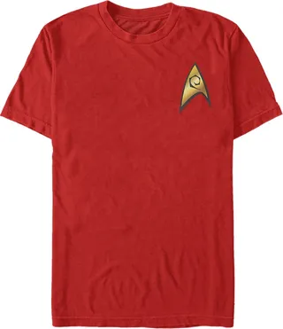 Star Trek Men's The Original Series Engineer Starfleet Insignia Short Sleeve T-Shirt