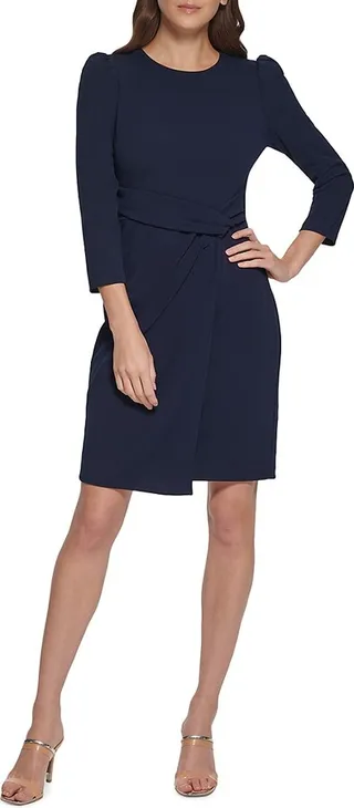 Twisted Front Mini Dress