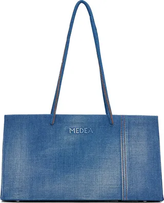 Medea Blue Cydonia Denim Shoulder Bag