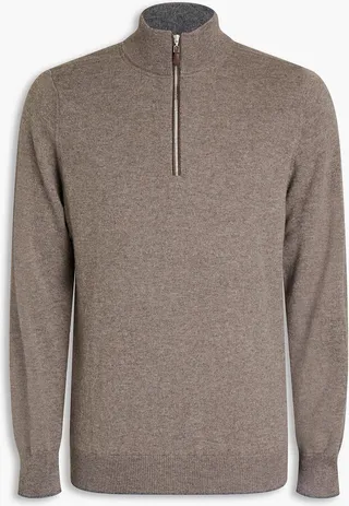 The Carnaby cashmere half-zip sweater