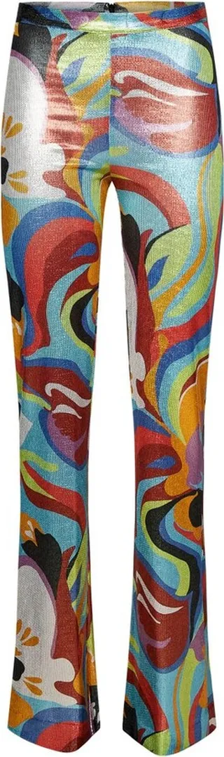 Etro High-Waist Printed Straight-Leg Trousers