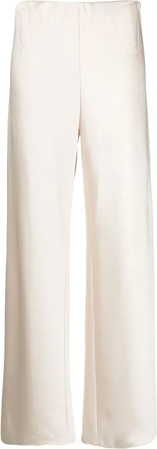 Straight-Leg Zip-Up Trousers