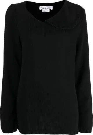 V-neck wool jumper