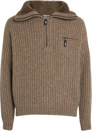 Giorgio Armani Wool Half-Zip Sweater