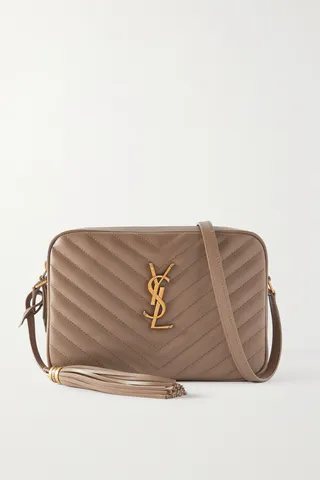 SAINT LAURENT - Lou Medium Quilted Leather Shoulder Bag - Brown