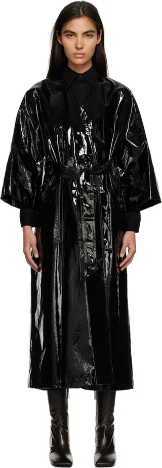 Filippa K Black Wrap Coat