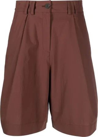 High-Waist Wide-Leg Shorts