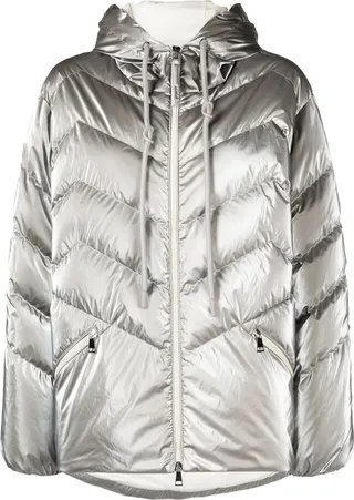 Chevron-Quilted Padded Jacket