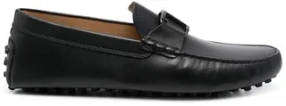 Almond-Toe Leather Loafers