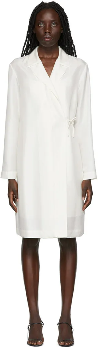 The Row SSENSE Exclusive White Pura Coat