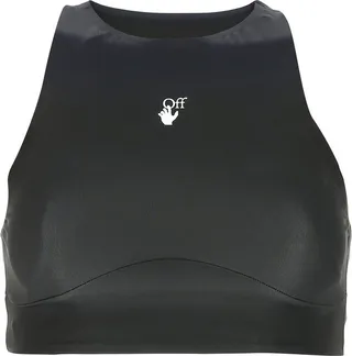 Off-White Logo Printed Athletic Sports Bra